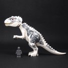 White Super Tyrannosaurus Rex Jurassic Dinosaur City Lego Minifigure Toys