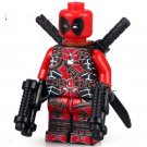 Red Armed Deadpool Lego Minifigure Toys