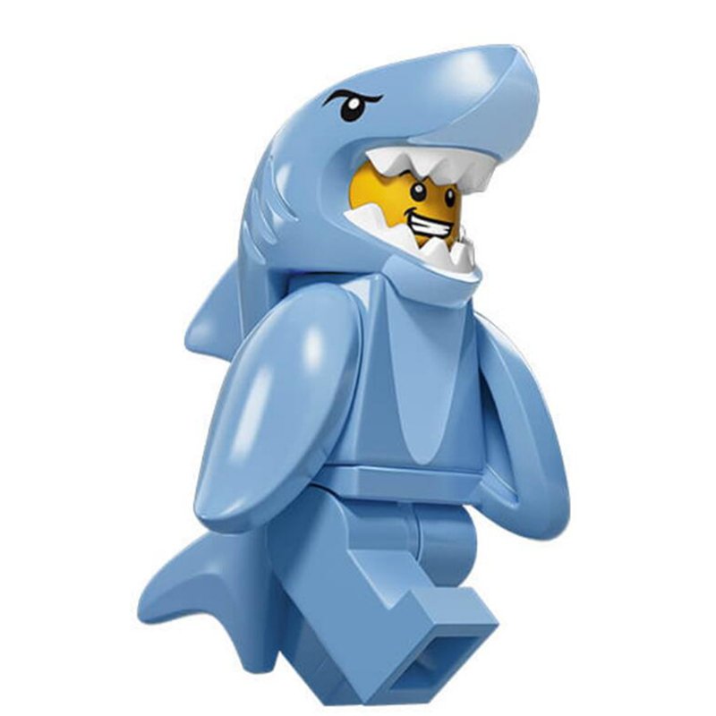 Shark Suit Guy Cute Lego Minifigure Toys