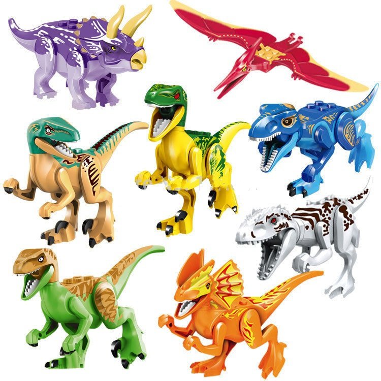Jurassic World Park The Dinosaur 8pcs Lego Minifigure Toys Set