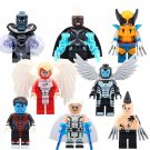 8Pcs Apocalypse Archangel Storm Wolverine Lego Minifigure Toys Set