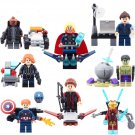 8Pcs Avenger Black Widow Nick Fury Thor Hawkeye Hulk Lego Minifigure Toys Set