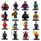 16Pcs Super Hero Iron Man Hulk Batman Wonderwoman Lego Minifigure Toys Set