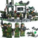 WW2 Soldier War Military Fortification Fortress Scenes Lego Minifigure Toys Set