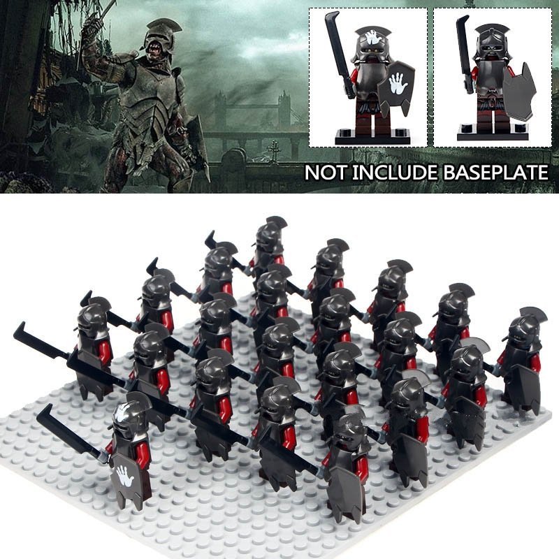 21Pcs/Lot Uruk Hai Lord Of The Rings Power War Army Lego Minifigure Block Toys 