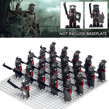 21PCS Gondor Fountain Guard Army The Lord Of The Rings Lego Moc Minifigure Toys