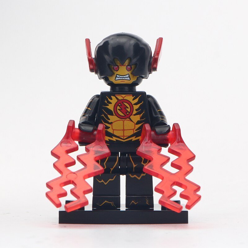 Black Yellow The Flash Lego Minifigure Toys