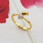 4.38ZIRCON SOLID 24K GILD GORGEOUS RING UNIQUE VERY GOOD QUALITY 100% SURETY SATISFACTION AAAAA