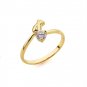 4.38ZIRCON SOLID 24K GILD GORGEOUS RING UNIQUE VERY GOOD QUALITY 100% SURETY SATISFACTION AAAAA