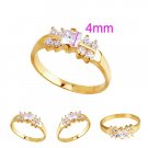 4.38ZIRCON SOLID 24K GILD GORGEOUS RING UNIQUE VERY GOOD QUALITY 100% SURETY SATISFACTION AAAAA