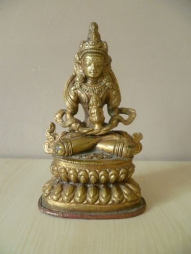Antique 19thC Bronze Tibetan Godess Figure