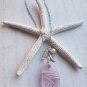 Pink Sea glass nautical necklace