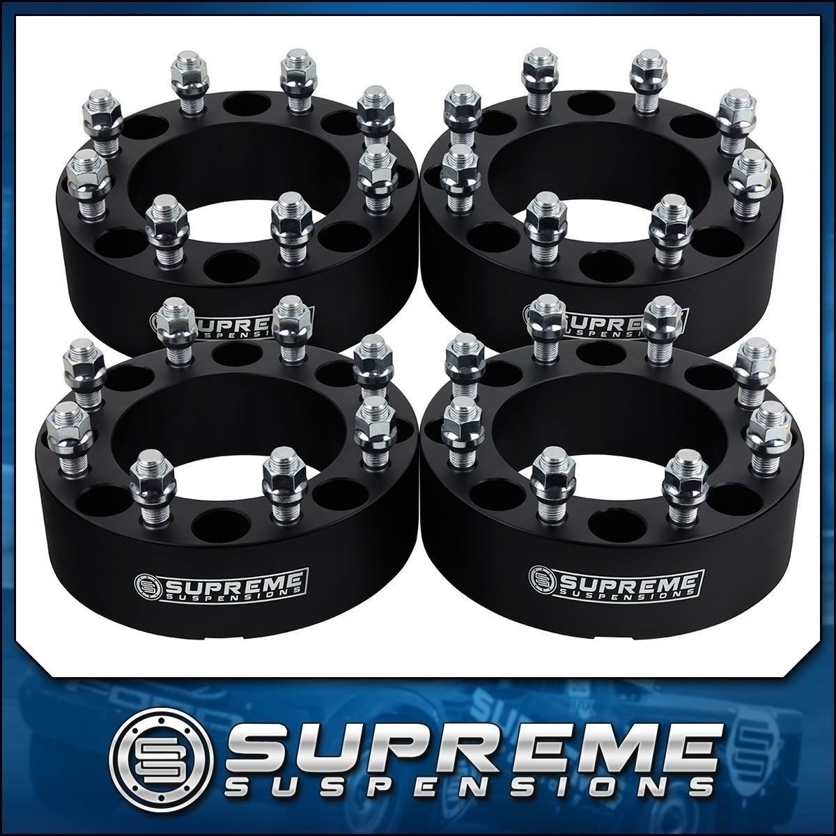 00-06 Chevy GMC Silverado Sierra 1500HD 2WD 4WD 4x 2" Billet Wheel Spacer Kit