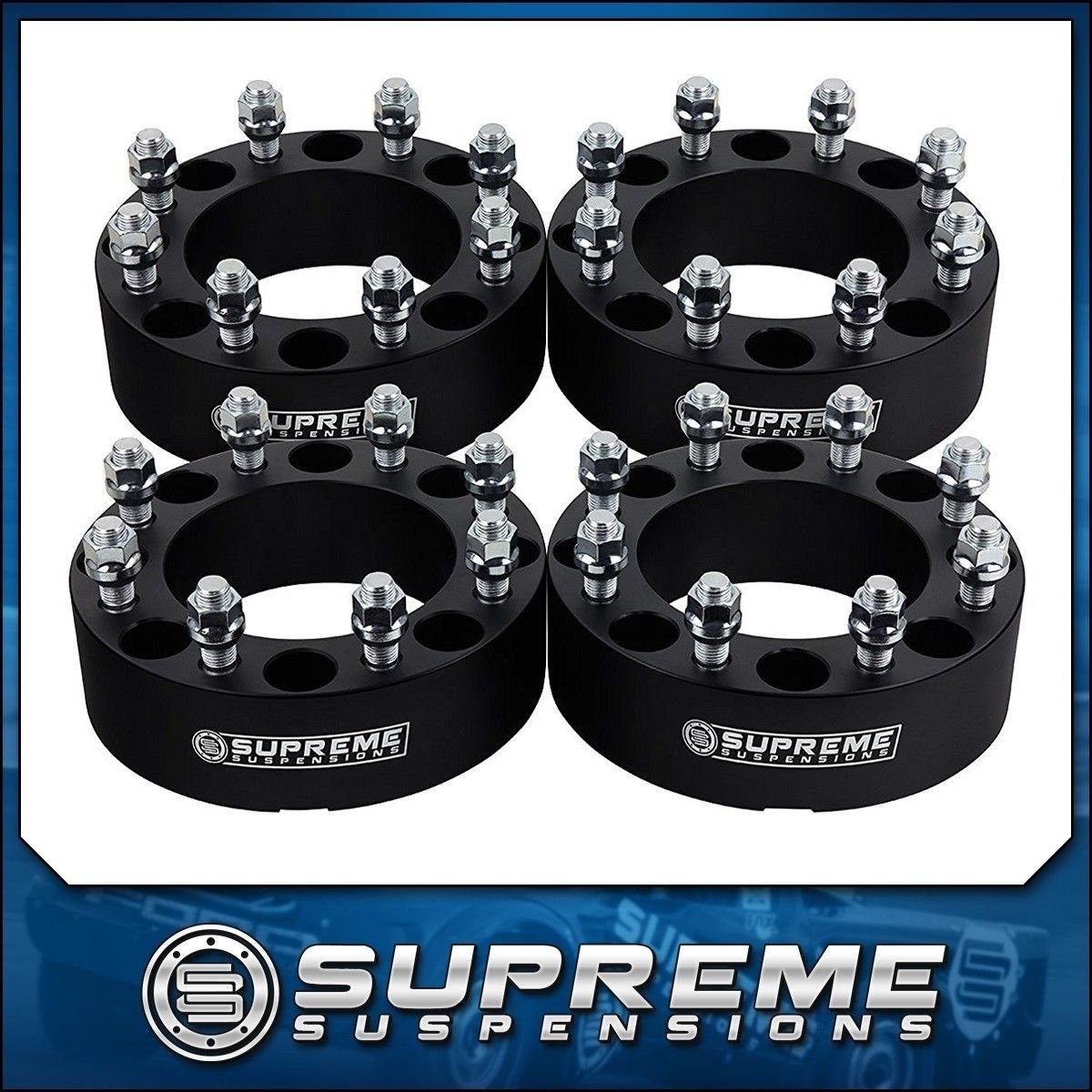 4x 1.5" Wheel Spacer Kit for 00-10 Chevy GMC Silverado Sierra 2500HD 3500HD 2WD 4WD