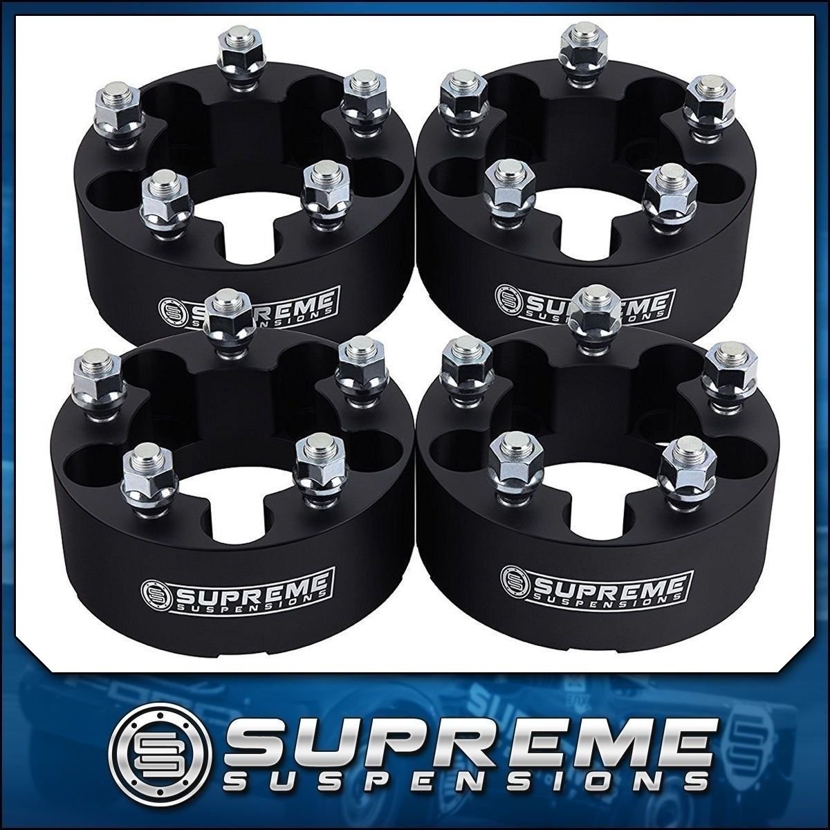2011-2016 Ford Explorer 5-Lug 2WD 4WD 4x 1.5" Billet Wheel Spacer Kit Black