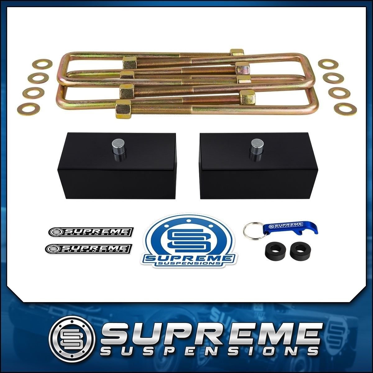 3" Rear Lift Leveling Kit 99-07 Chevrolet Silverado GMC Sierra 1500 4WD 6 Lugs