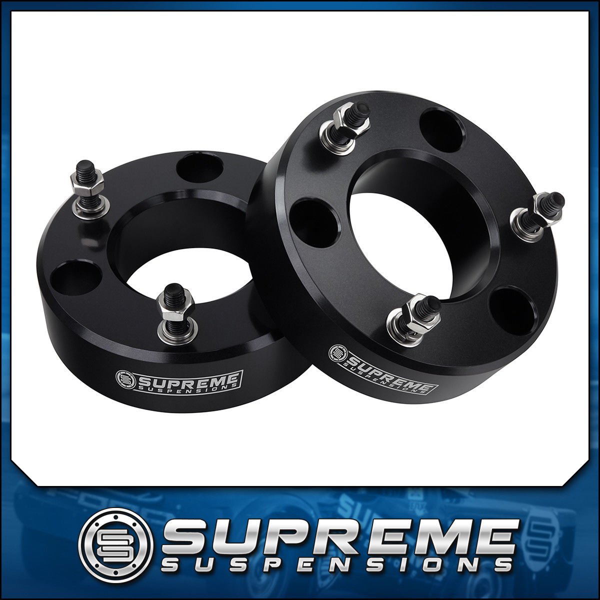 GM 2007-2019 Silverado Sierra 2.5" Front Leveling Lift Kit Black Billet PRO