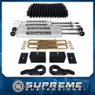 99-07 Chevy GMC Silverado Sierra Full 3" Level Lift Kit w/ Shocks Shims + Boots