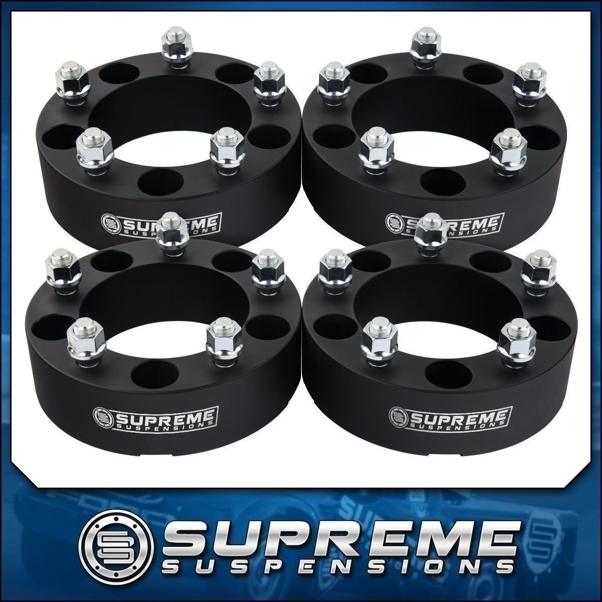 (4pc) 2" Billet Wheel Spacers 1994-2001 Dodge Ram 1500 2WD 4WD Full Kit PRO