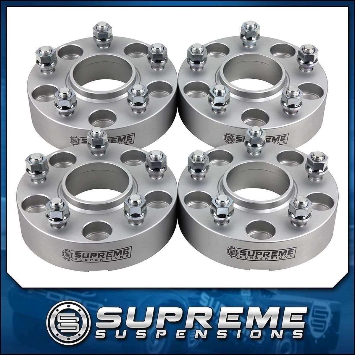 Dodge 02-11 Ram 1500 or SRT-10 Hub Centric 4x 1.5" HD Silver Wheel Spacers