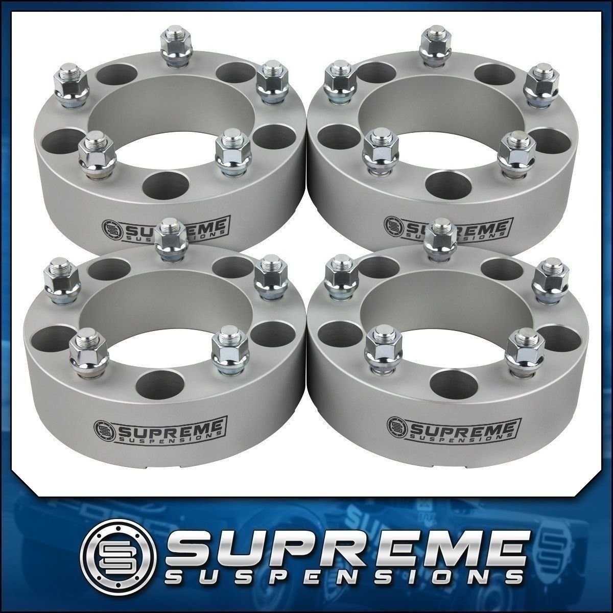 Billet 4x Wide Track 2" Wheel Spacers For 6385 Jeep CJ3 CJ5 CJ6 CJ7
