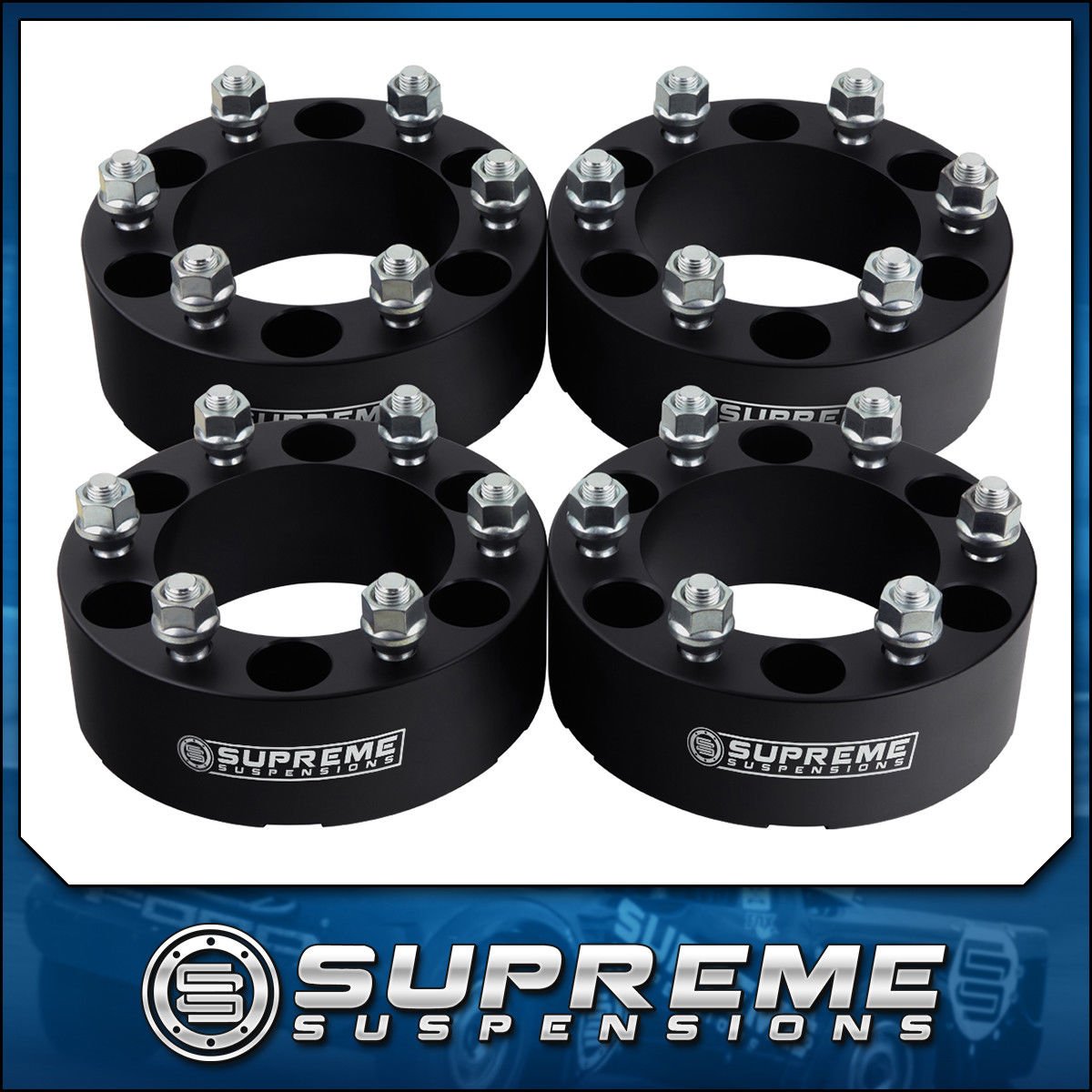 (4pc) 1976-1986 Jeep CJ7 2" Wheel Spacers 5x5.5" Supreme Pro Billet Series CJ-7