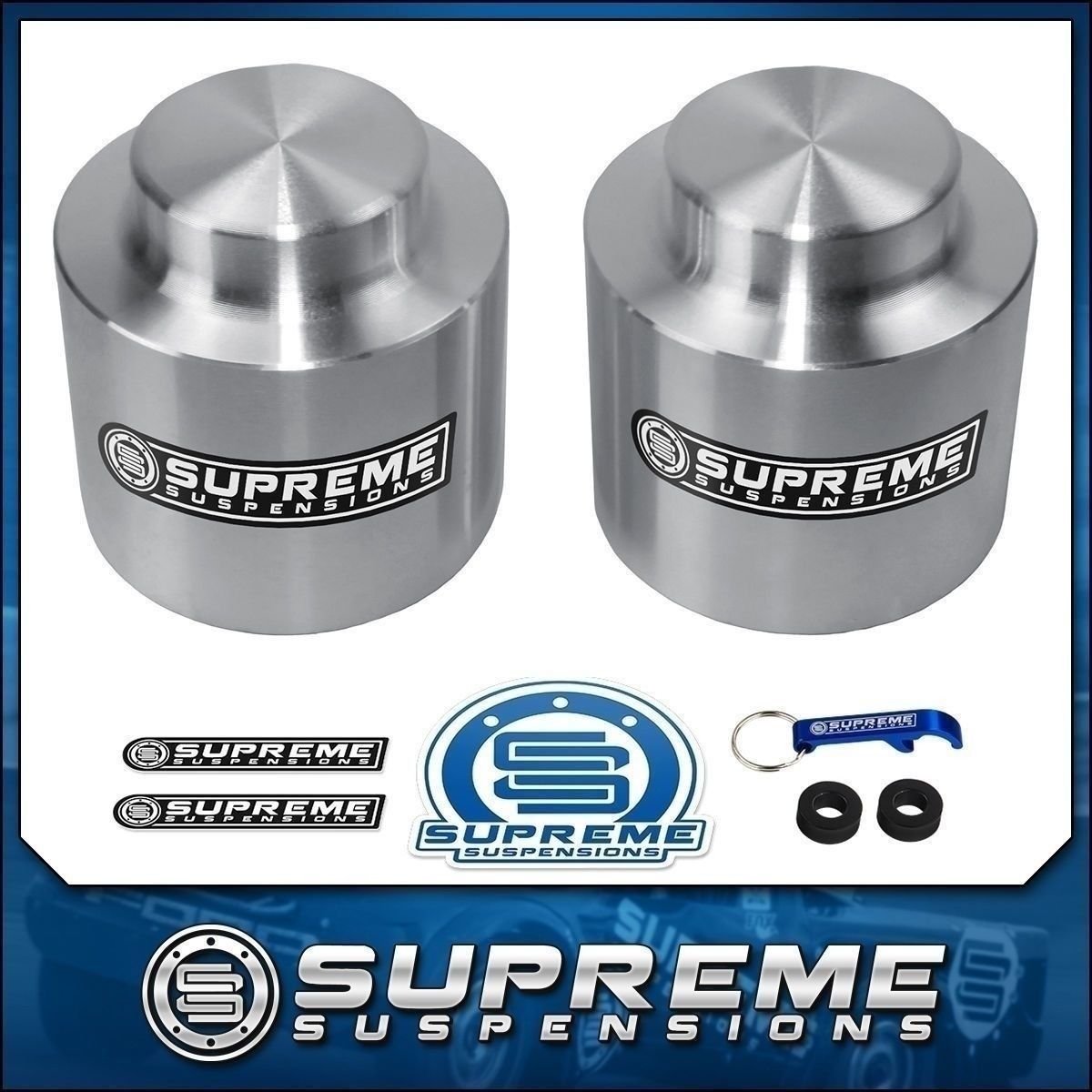 Aluminum 2" Rear Lift Level Kit Spacers 00-19 Tahoe Suburban Yukon PRO Series