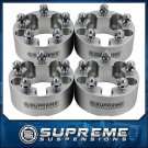 84-01 Jeep Cherokee XJ 5-Lug 4X2 4X4 Full Silver Set 2" Billet Wheel Spacer Kit