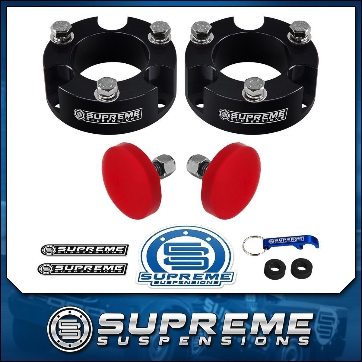 3" Front Level Lift Kit + UCA Bump Stops For 2005-2019 Nissan Frontier 4x2 4x4