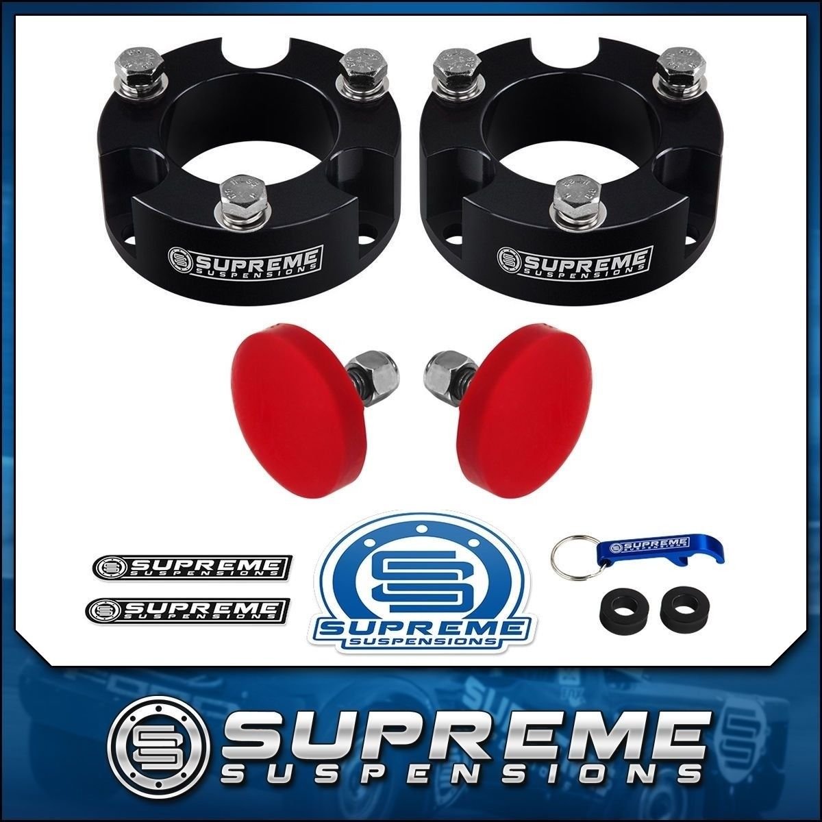 Front 3" Leveling Lift Kit + Arm Bump Stops For 2005-2015 Nissan Xterra