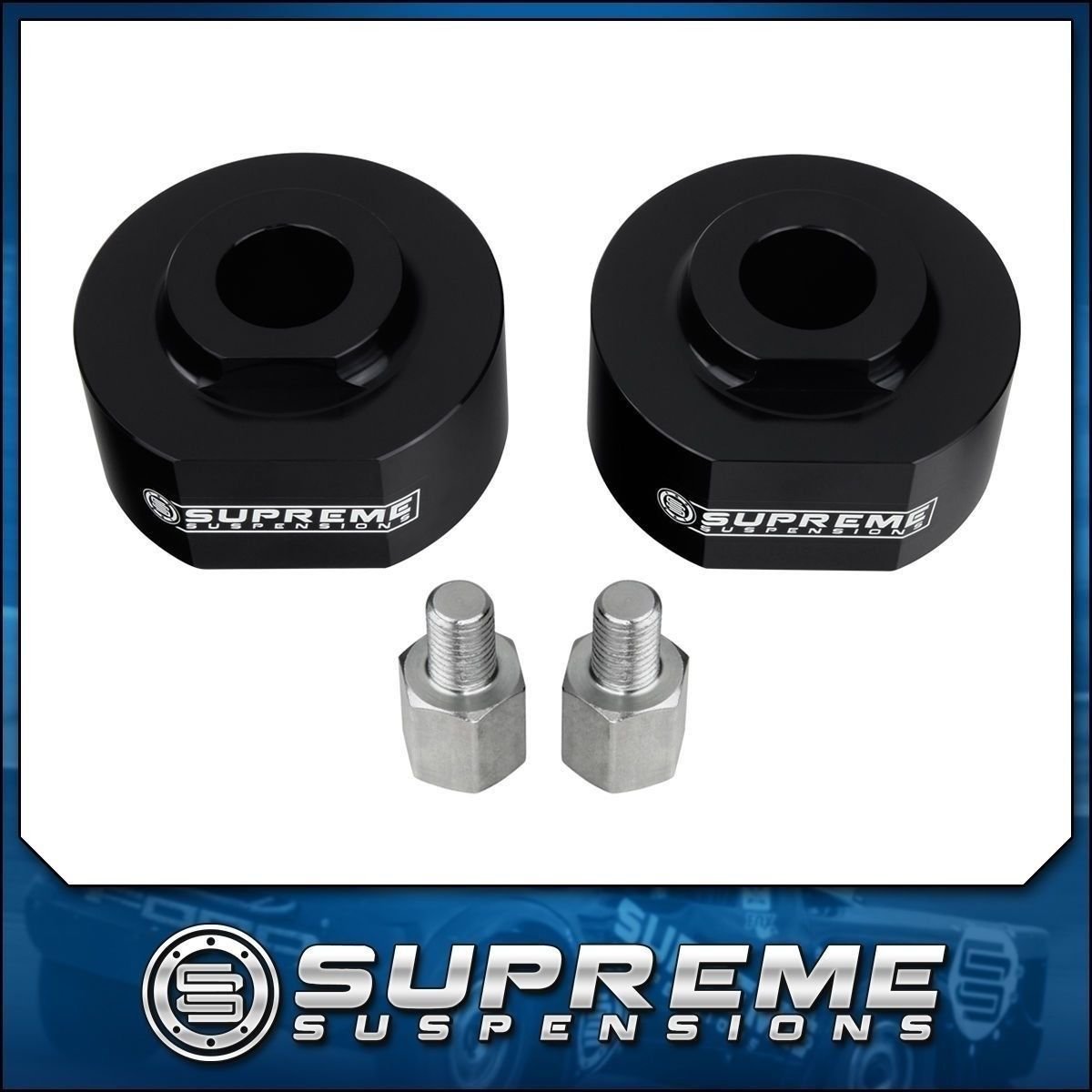 1981-1996 Ford F150 2" Front Leveling Lift Kit 2WD + Stud Extenders PRO