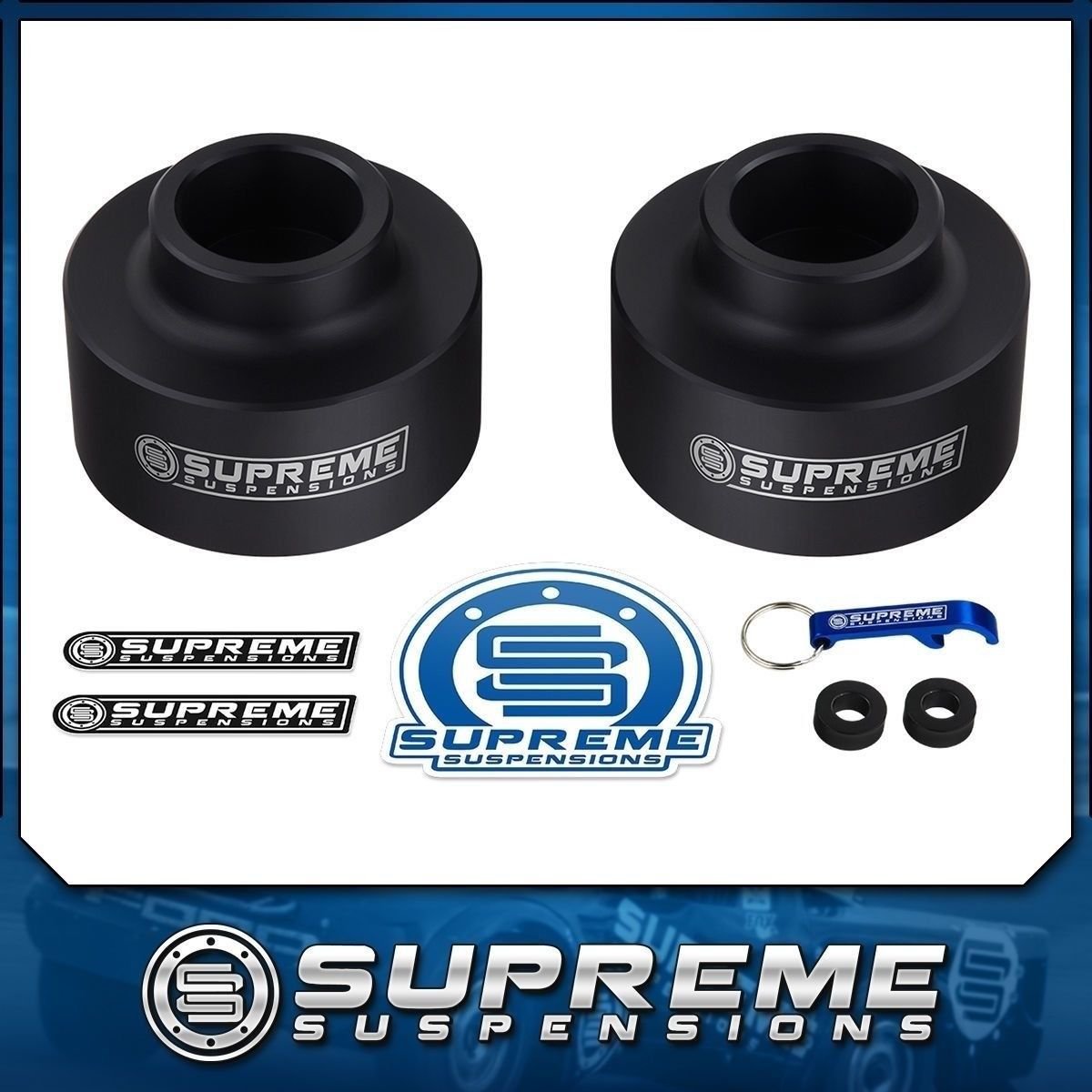 2000-2019 GMC Yukon BLK 1.5" Rear Leveling Lift Spacer Kit 4X2 4X4  6-Lug PRO