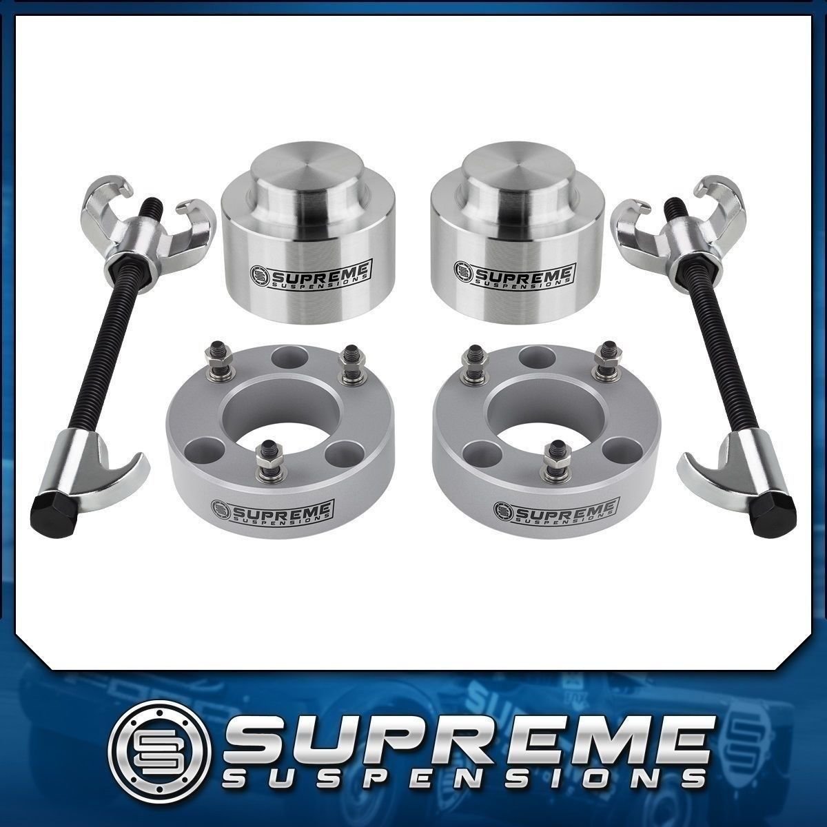 09-18 Dodge Ram 1500 3.5" Front 3" Rear Billet Lift Kit w/ Compressor Tool 4WD