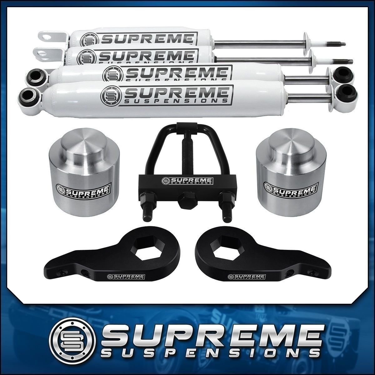 2002-2006 Chevy Avalanche 1500 3&acirc;�� + 3&acirc;�� Full Lift Kit + 4 Shocks + T Tool 2WD 4WD
