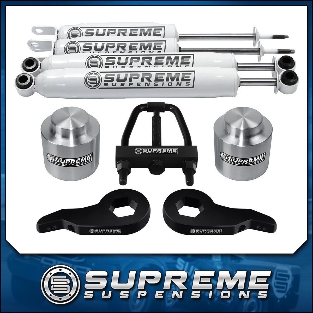 2000-2006 GMC Yukon 1500 3&acirc;�� + 3&acirc;�� Full Lift Kit + 4 Shocks + T Tool PRO 2WD 4WD