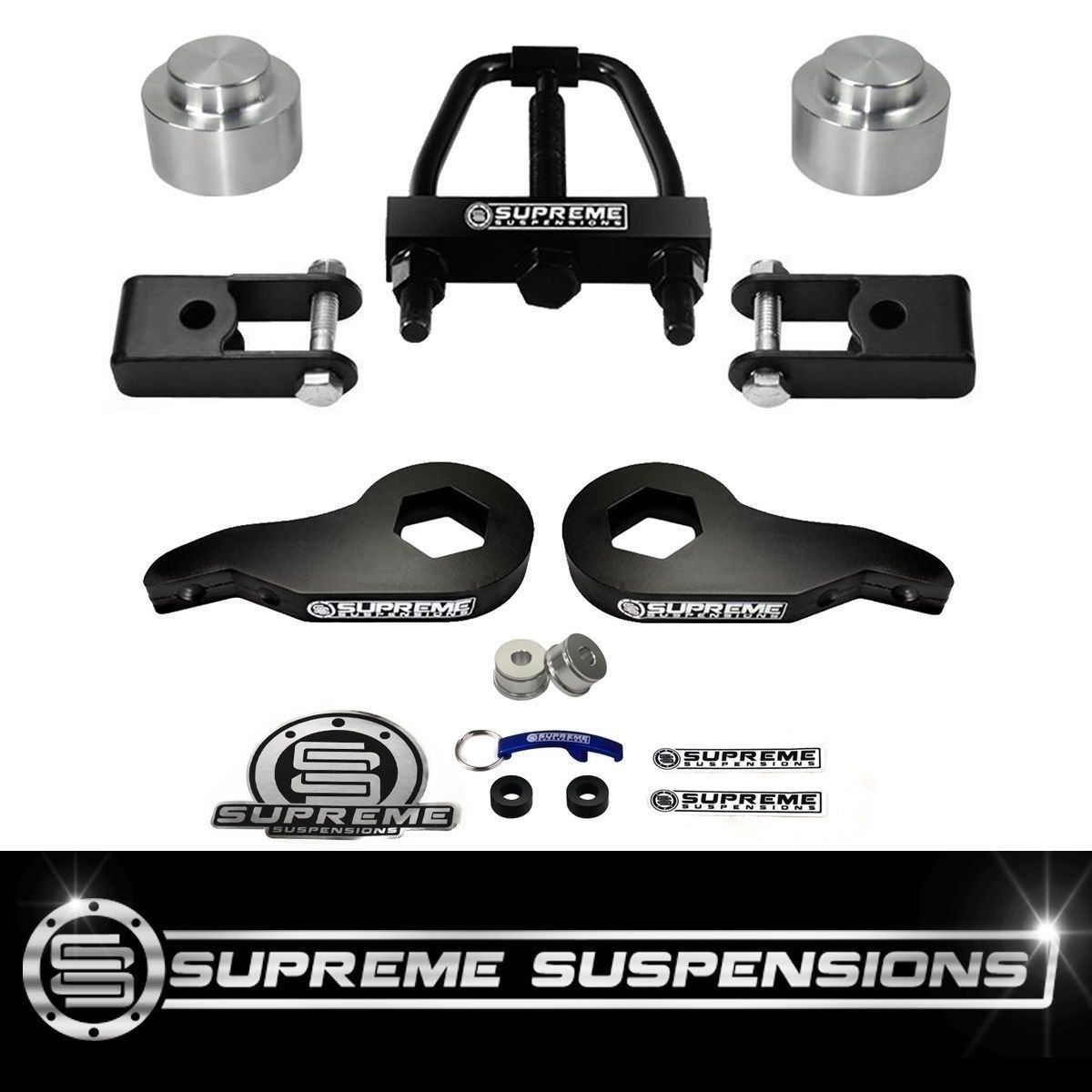 Fits 2000-2006 Chevy Tahoe 4WD 3&acirc;�� + 2&acirc;�� FULL Lift Kit + T Tool PRO