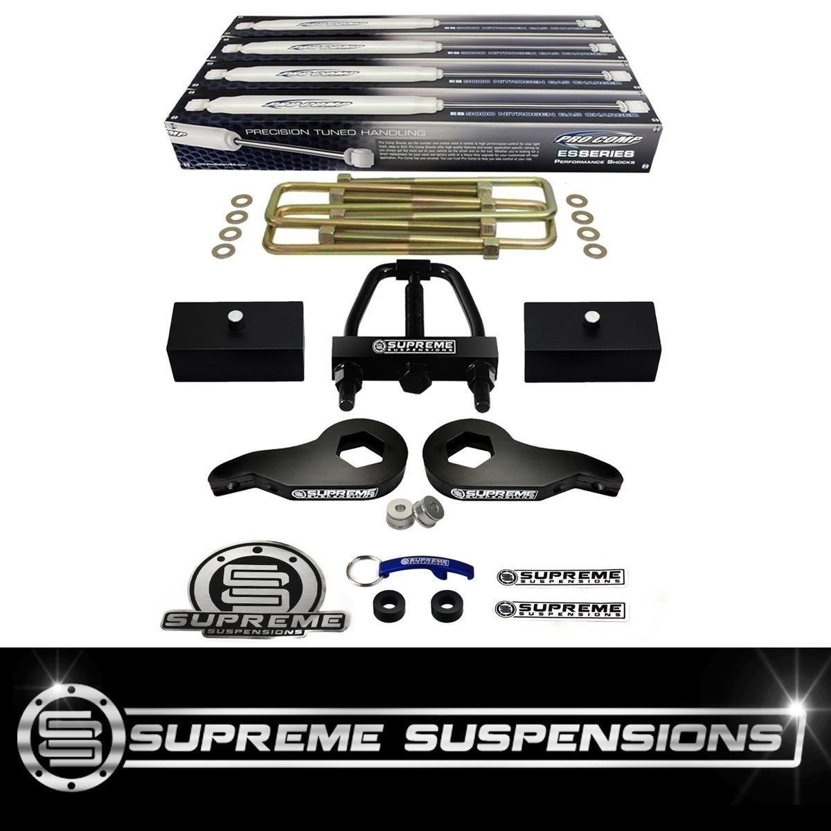 01 06 Chevy Gmc Silverado Sierra 1500hd 3 F 1” R Lift Kit Shocks W Tool
