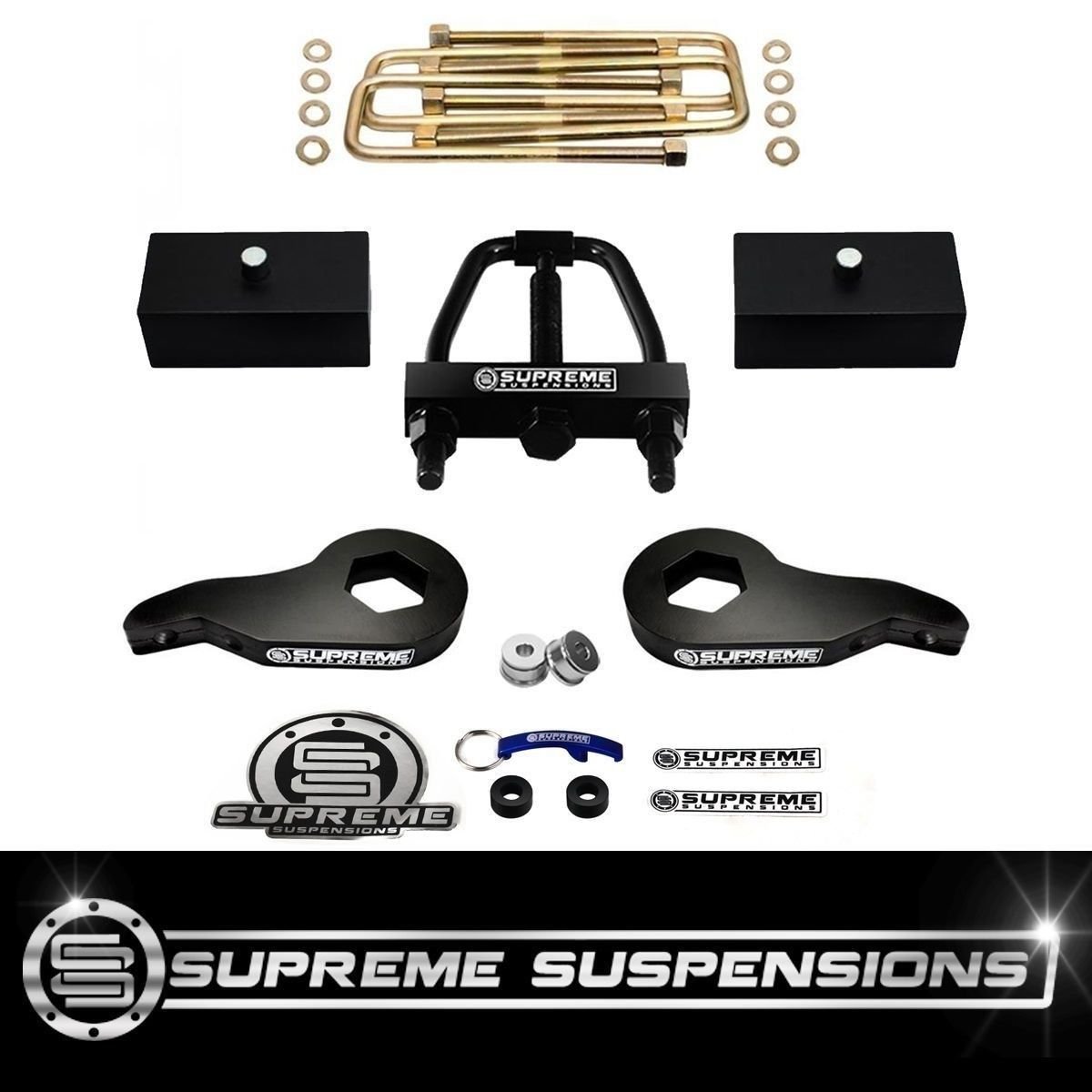 8899 Chevy GMC K2500 K3500 4WD 3" + 2" FULL Level Lift Kit +Torsion