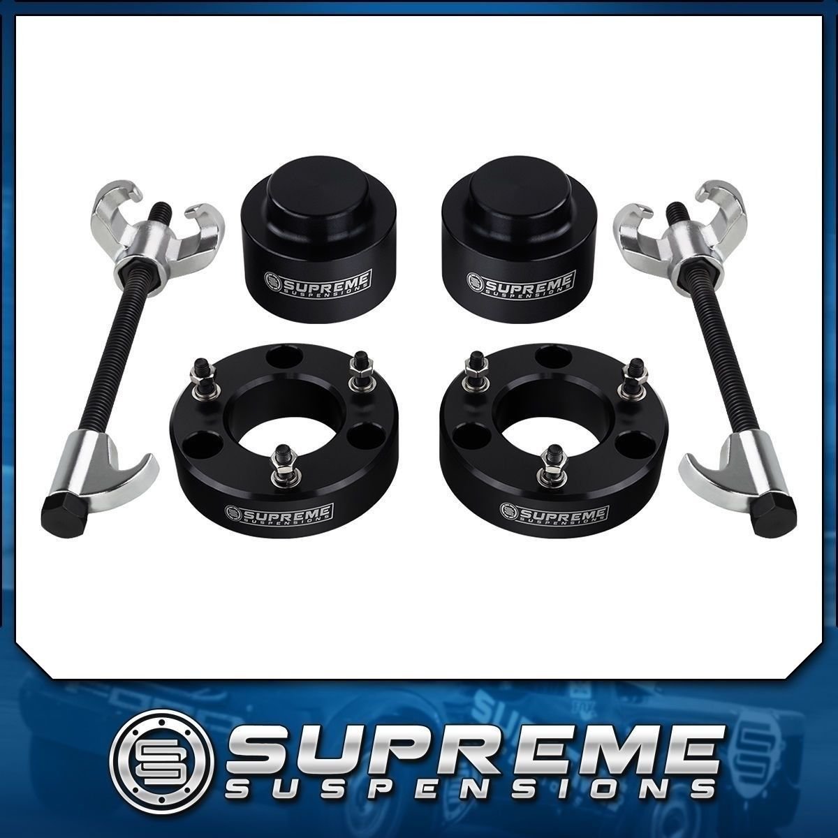 2007-2019 Suburban Avalanche Yukon Complete 3" + 2" Blk Lift Kit w/Compress Tool