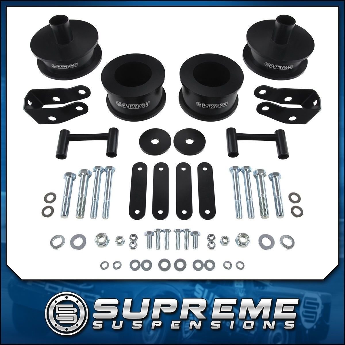 2007-2019 Jeep Wrangler JK Full 3" Front + 3" Rear Lift Kit + Shock Extenders