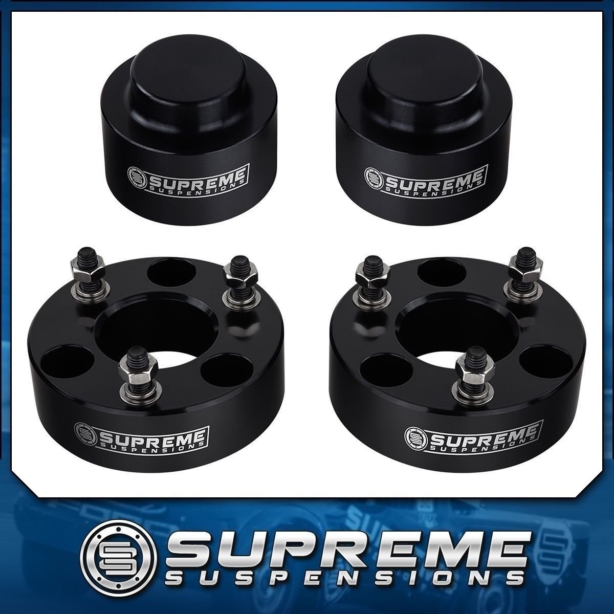3" Front 2" Rear Leveling Lift Kit 2009-2018 Ram 1500 4WD Full Billet PRO Black