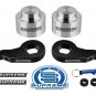 2002-06 Cadillac Escalade 3" Steel Front + 2" Silver Rear Complete Lift Kit PRO