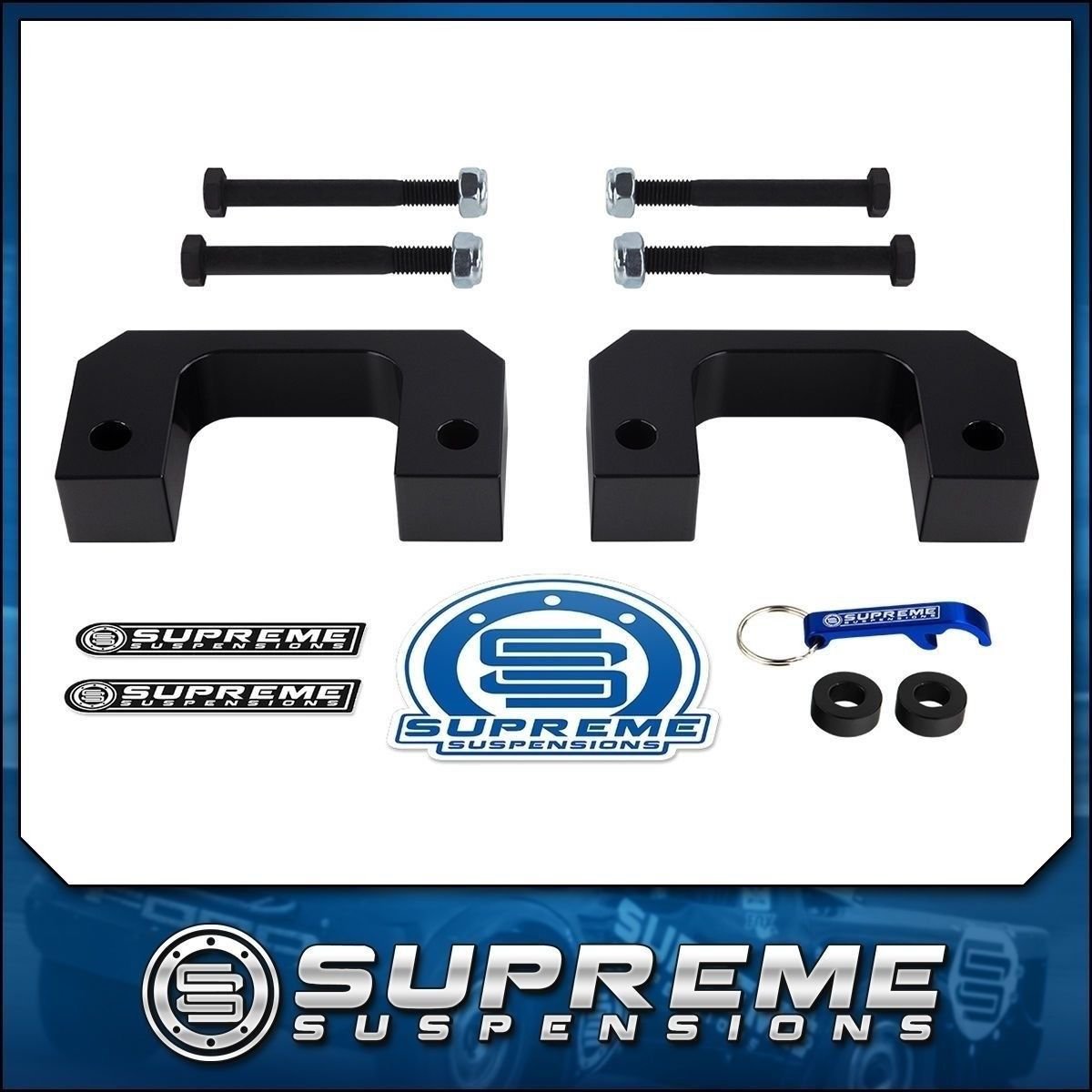 07-19 Chevy GMC Silverado Sierra 1.5" Front Billet Bottom Strut Level Lift Kit