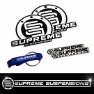 Supreme Suspensions Leveling Lift Kits Stickers Pack w/ Bottle Openers Keychain