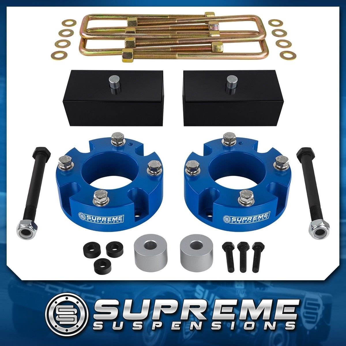 Toyota Tundra 3" Front + 1" Rear Complete Lift Leveling Kit 4WD 4X4 2007-2020