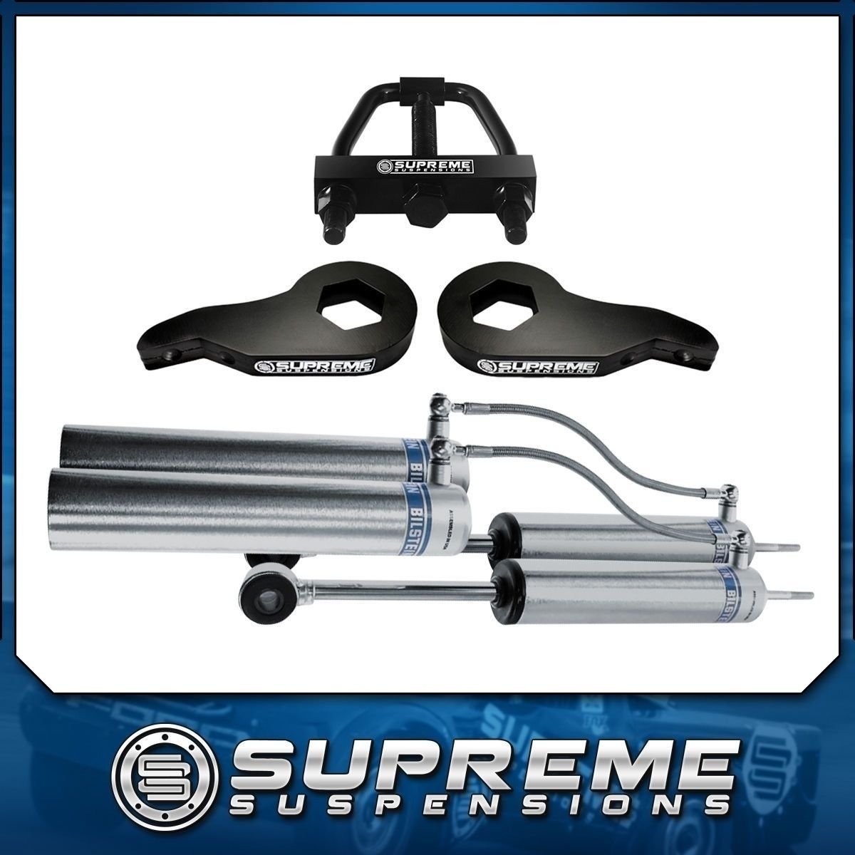 02-06 Avalanche 2500 Front 1-3" Adj. Level Lift Kit + Tool + Bilstein Shocks 4WD