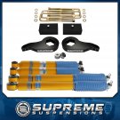 1988-1998 Chevy GMC K 2500 3500 3" Ft + 2" Rr Lift Kit + Bilstein Shocks