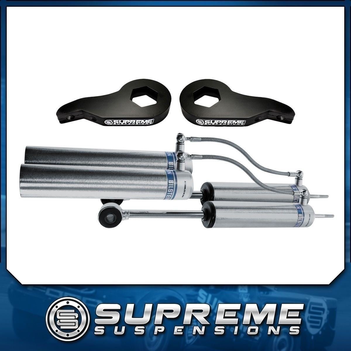 01-10 Silverado 1500 2500 3500 HD Front 1-3" Adj. Level Lift Kit Bilstein Shocks