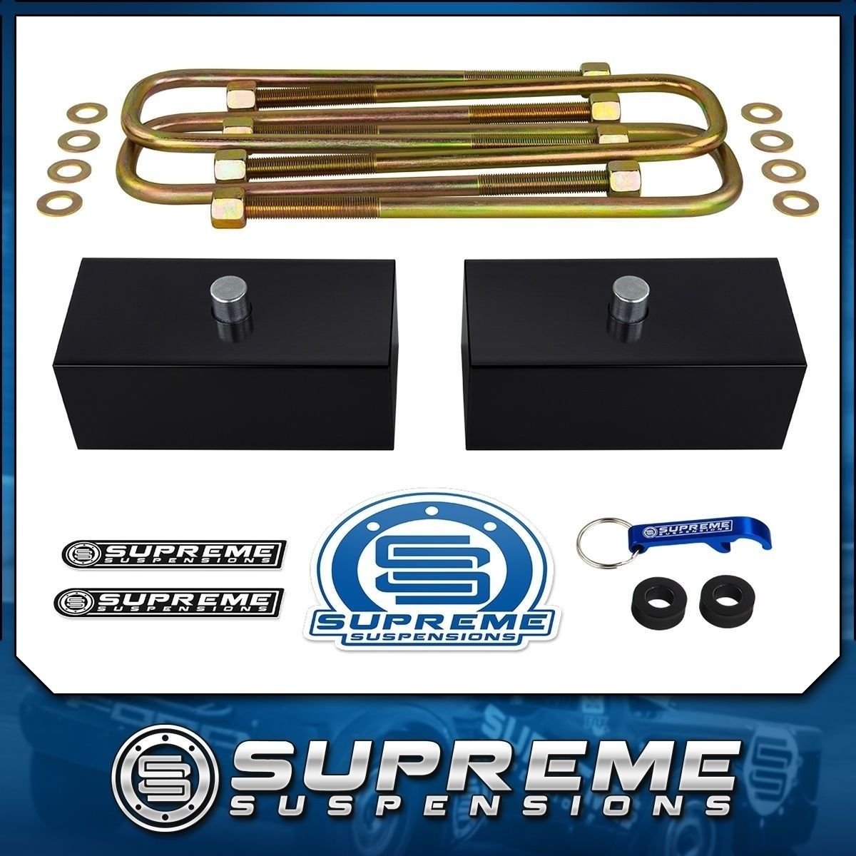 2007-2019 Chevy GMC Silverado Sierra 1.5" Rear Lift Leveling Kit 2WD 4WD