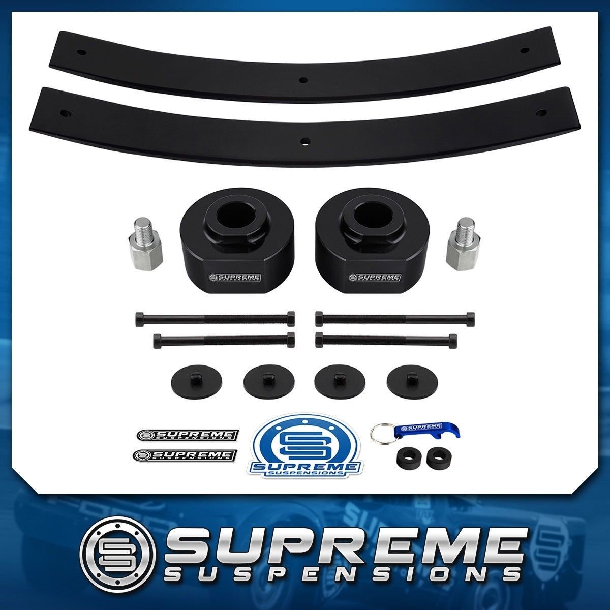Ford Explorer 9194 2" Front + 2" Rear Full Lift Kit 2WD + 3/4" Stud Extenders